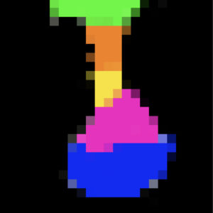 Colourful vase
